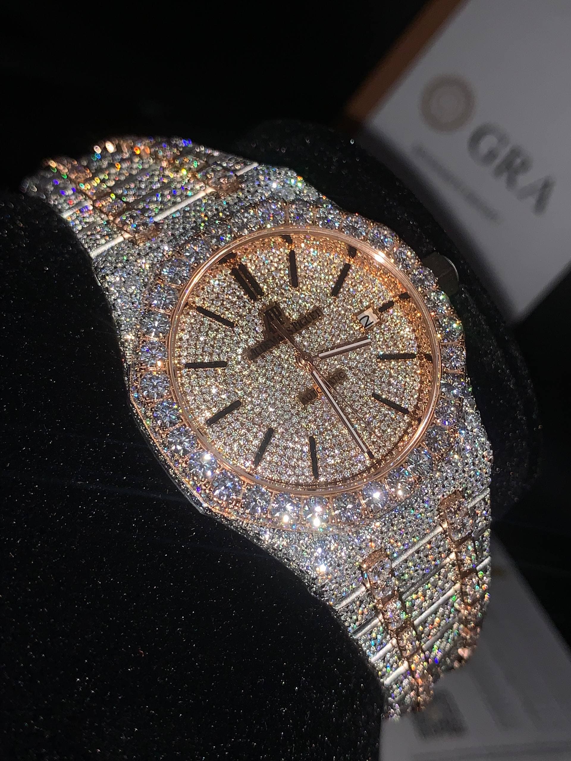 VVS MOISSANITE DIAMOND AP WATCH