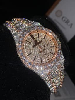 VVS MOISSANITE DIAMOND AP WATCH